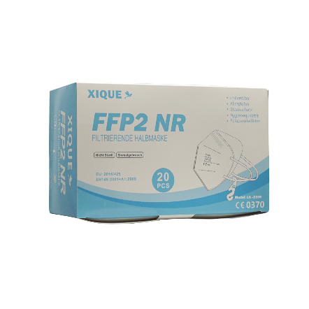 Foto zeigt eine weiße FFP2-Maske